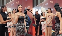 Video: Hương Giang vẫy Thùy Tiên lấn hàng lên chụp hình chung, thái độ của Nhật Kim Anh và Nam Anh gây chú ý