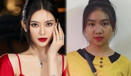 Rần rần ảnh thời chưa 'dao kéo' của hot girl Trương Diệu Linh, nhan sắc một trời một vực