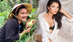 Không nhận ra 'nữ hoàng cảnh nóng' một thời Kiều Trinh hậu về quê làm nông dân