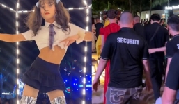 Xuất hiện ở Hạ Long làm dancer, Khải Cà Khịa được vệ sĩ hộ tống như sao hạng A 