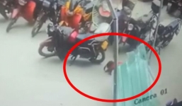 Khoảnh khắc bé gái rơi từ tầng 26 xuống đất vẫn đứng dậy bình thường