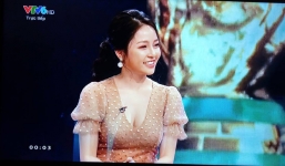 Trâm Anh mặc sexy xuất hiện trên VTV trước nghi án lộ clip nóng