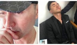 Leon Vũ gầy rộc về lên máy bay trong nước mắt sau khi lo xong đám tang Anh Vũ