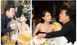 Nhã Phương giấu con thì kín nhưng lại hớ hênh cái khác tại đám cưới đồng nghiệp