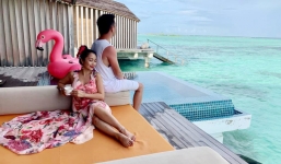 Mỹ nhân khiến Trường Giang say đắm cùng chồng hâm nóng tình cảm tại nơi xa