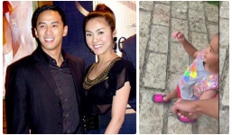 Vừa để lộ mặt con, Tăng Thanh Hà đã than thở với ông xã Louis Nguyễn