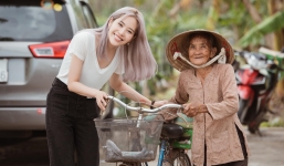 Tình cũ Trường Giang nhận 'cơn mưa' lời khen vì hình ảnh đẹp đi từ thiện