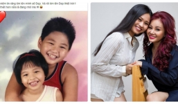 Con gái danh hài Lê Giang đăng ảnh hồi nhỏ với anh trai cùng tâm sự xúc động