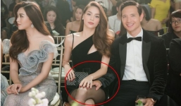 Hết sân bay đến thảm đỏ, Kim Lý say đắm Hồ Ngọc Hà bất chấp mọi ánh nhìn