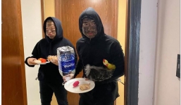 'Bạn trai' Ninh Dương Lan Ngọc gây hoang mang khi hóa trang thành người 'mặt đen'