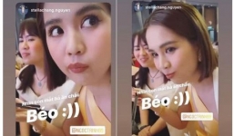 Ngọc Trinh phản ứng khó đỡ khi phát hiện bị chụp lén