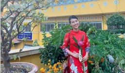 Bạn thân Nhã Phương khéo giấu bụng bầu dù đã mang thai 4 tháng