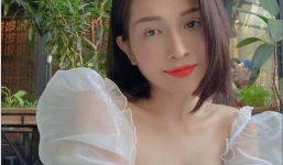 'Vợ hờ' của Kiều Minh Tuấn táo bạo diện áo trong suốt, khoe thân hình nuột nà