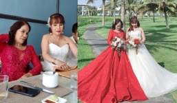 Bà xã Hoa Cương rủ cô dâu 65 tuổi mặc váy cưới: Nhan sắc mới là tâm điểm