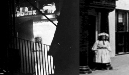 Lạnh người bức ảnh cô gái vô hồn đứng lấp ló trong đám cháy dữ dội chưa có lời giải