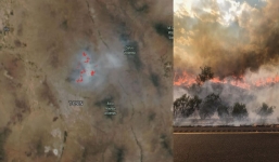 NASA chụp được hình ảnh đáng kinh ngạc về đám cháy rừng ở Mỹ nhìn từ không gian