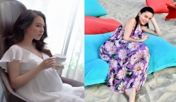 Đàm Thu Trang khoe nhan sắc mẹ bầu đỉnh cao không thu kém Hồ Ngọc Hà