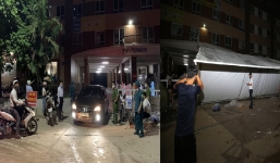 Hà Nội: Dựng lều dã chiến, phong tỏa 2 tòa chung cư trong đêm vì có ca nhiễm Covid-19