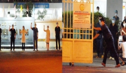 Y bác sĩ Bệnh viện C Đà Nẵng vỡ òa, vẫy tay chào mừng phút dỡ lệnh phong tỏa