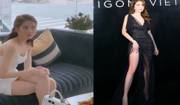 Ham diện váy xẻ cao, Ngọc Trinh 'muối mặt' vì sự cố trước ống kính