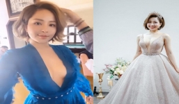 Trâm Anh gây tranh cãi với chiếc váy xẻ cổ sâu hun hút bất chấp mọi ánh nhìn