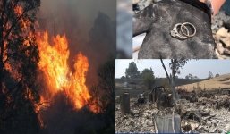 Đau lòng nhìn nhà tan nát vì cháy, cặp vợ chồng như sống lại khi tìm thấy 'báu vật' dưới đống tro tàn