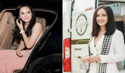 Bóng hồng được siêu xe Đặng Lê Nguyên Vũ đưa đón thót tim với pha hở nguy hiểm 