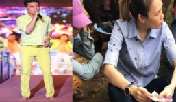 Đàm Vĩnh Hưng bỏ cả giày, biểu diễn sung làm 'náo loạn' trong chùa