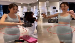 Từng ao ước sinh con vào năm 2020, nay Ngọc Trinh bị quay lén để lộ bụng như mang bầu