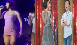 Hết bị Trường Giang chê bai, nữ ca sĩ này còn muối mặt vì chiếc váy siêu ngắn 'phản chủ'