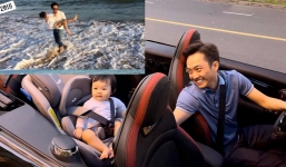 Cường đô la 'bẻ lái' cực nhanh khi bị hỏi khó về con chung với Hà Hồ vì mải mê chăm chút con gái của vợ 2