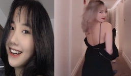 Hotgirl TikTok 17 tuổi Lê Thị Khánh Huyền lộ ảnh trong khách sạn với chiếc váy hờ hững