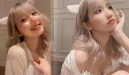 Diện đồ ngủ 'thả thính', hotgirl TikTok Lê Thị Khánh Huyền bị fan soi ra chi tiết 'giả dối'