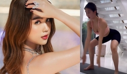 Ngọc Trinh lại khiến CĐM 'nóng mặt' với đoạn clip tại nhà riêng