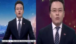 BTV Hữu Bằng VTV lộ khoảnh khắc khó đỡ khi đang dẫn bản tin Thời sự 19h