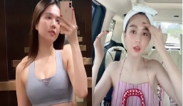 Ngọc Trinh khoe body căng đét, gương mặt như 'mất sổ gạo' vì không trang điểm mới gây chú ý