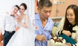 Vợ mới Công Lý để lộ tâm trạng bất ổn sau khi chồng vừa xuất viện