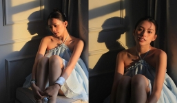 Hoa hậu sở hữu gương mặt tỷ lệ vàng khoe nhan sắc thật không son phấn, lộ chi tiết lạ trên cánh tay