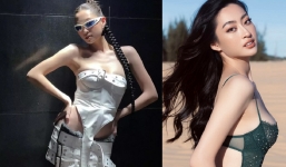 Hoa hậu Lương Thùy Linh lên đồ hở bạo không kém Ngọc Trinh khiến CDM ngỡ ngàng