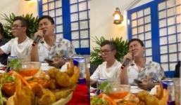 Ảnh chụp lén Hoài Lâm trên bàn nhậu lộ rõ ngoại hình 'phát tướng'