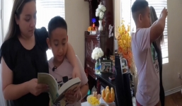 Xúc động khoảnh khắc con gái và cháu ngoại làm lễ cúng cho cố ca sĩ Phi Nhung