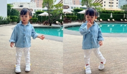 Cưng xỉu trước độ đáng yêu của ái nữ nhà Cường đô la, thần thái chuẩn rich kid