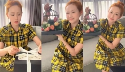 Hiền Hồ vui vẻ đập hộp quà giá trị được tặng phớt lờ ồn ào 'anh em nương tựa' cùng xế sang G63