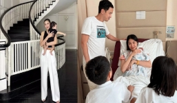 Lần hiếm hoi Tăng Thanh Hà khoe rõ ảnh quý tử thứ 3 kháu khỉnh, sở hữu làn da trắng hồng 