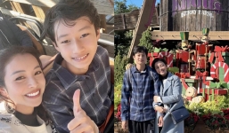 Lâu mới xuất hiện, quý tử nhà Quang Dũng ngày càng điển trai, cao hơn mẹ Jennifer Phạm