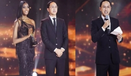 Chồng đại gia của Tăng Thanh Hà phong độ ngời ngời bên 'Biểu tượng sắc đẹp của năm'