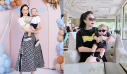 Lần hiếm hoi Bảo Thy khoe quý tử mà không che chắn: Khuôn mặt như bản sao của bố