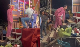 Hoài Linh lủi thủi một mình đi hát hội chợ, thái độ của khán giả mới đáng chú ý