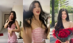 Phương Nhi lắc lư theo nhạc trong bộ đồ siêu ngắn khiến fan khó rời mắt