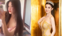 Á hậu Phương Nhi diện váy ngủ trễ nải ở chốn riêng tư, CDM khó rời mắt trước nhan sắc ngọt ngào